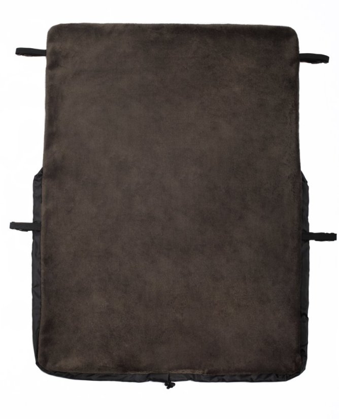 Nepadací deka černá + velvet khaki
