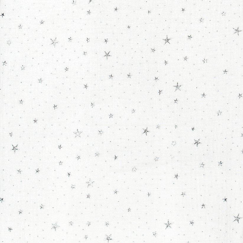 Novorozenecký fusak MUŠELÍN - bílá + hvězdy