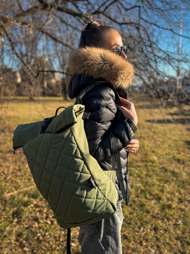 Rolovací batoh Emitex Rolltop softshell Khaki