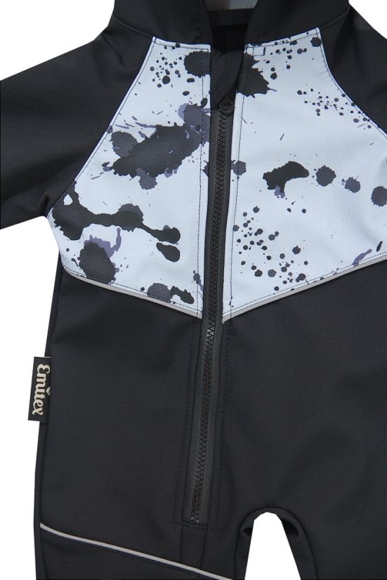 Detská Soft kombinéza Blue Splash - Velikost: 74 - 80