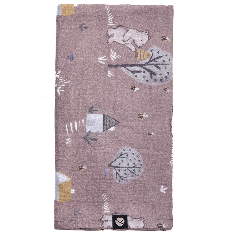 Mušelínová plienka Bearkins