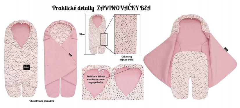 Zavinovačka BEA čiarky horčicová