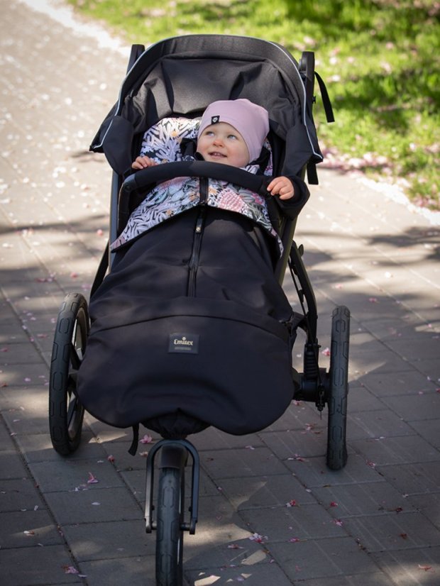 Jarní/Podzimní nepadací deka ZIBIE Black + Poppy