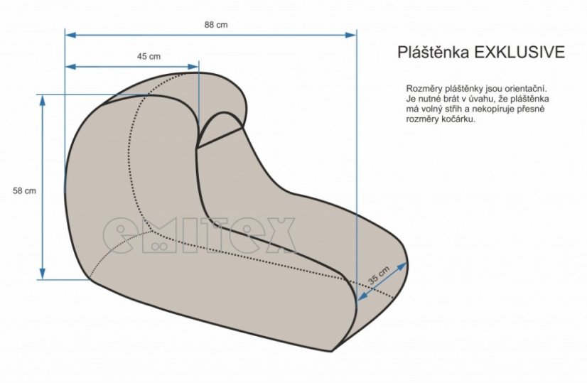 Pláštěnka na hluboký kočárek M