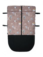 Jarní/Podzimní nepadací deka ZIBIE Black + Bearkins