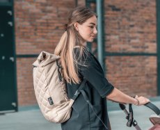 Rolovací batoh Emitex Rolltop béžový