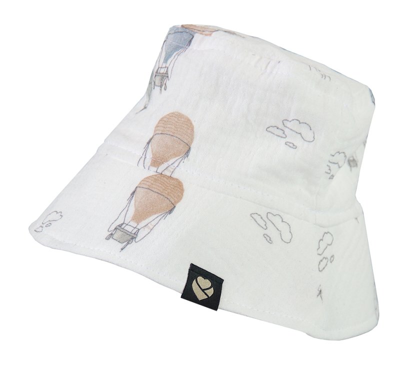 Letní klobouček mušelínový Magic Sky - Velikost: S