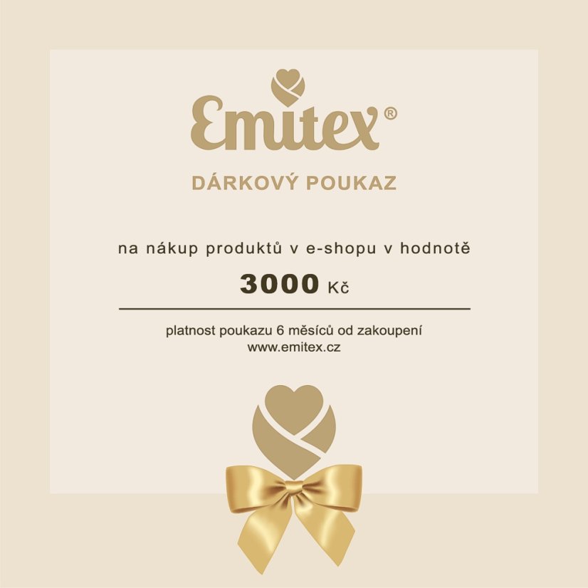 DÁRKOVÝ POUKAZ 3000 Kč