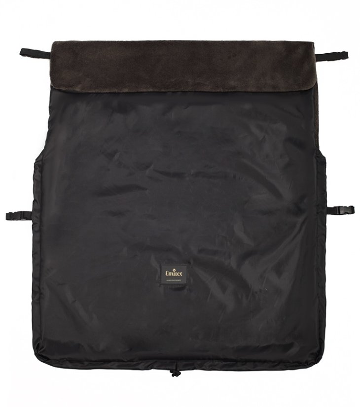 Nepadací deka černá + velvet khaki