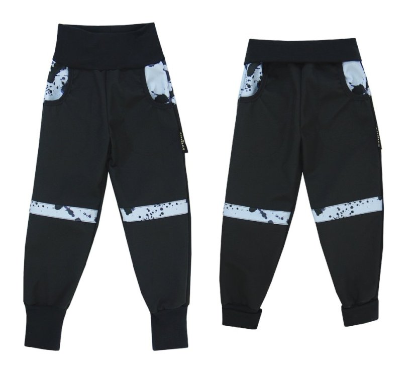 Dětské Soft kalhoty Blue Splash - Velikost: 86 - 92