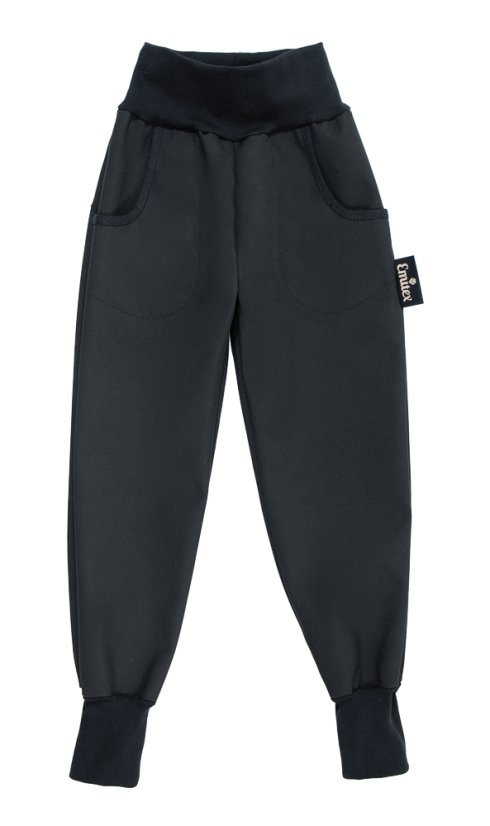 Dětské Soft kalhoty Black - Velikost: 110 - 116