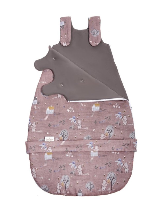 Rastúci spací vak mušelín Bearkins